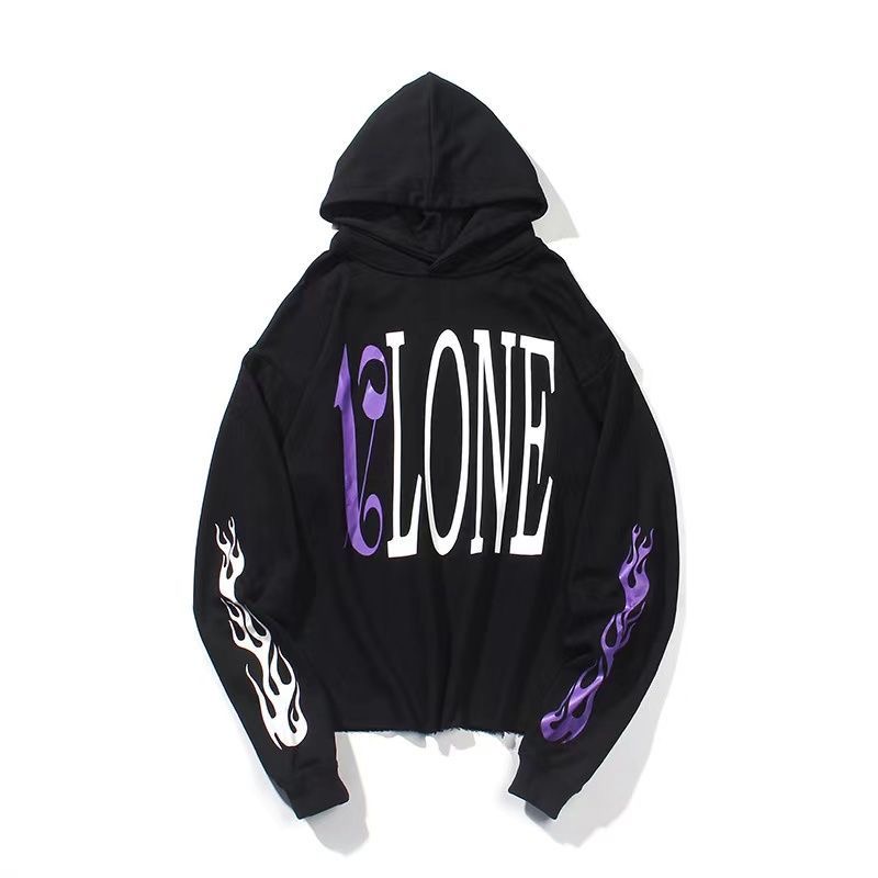 V & P Collab Letters Logo Flame Hoodie 2 Colors