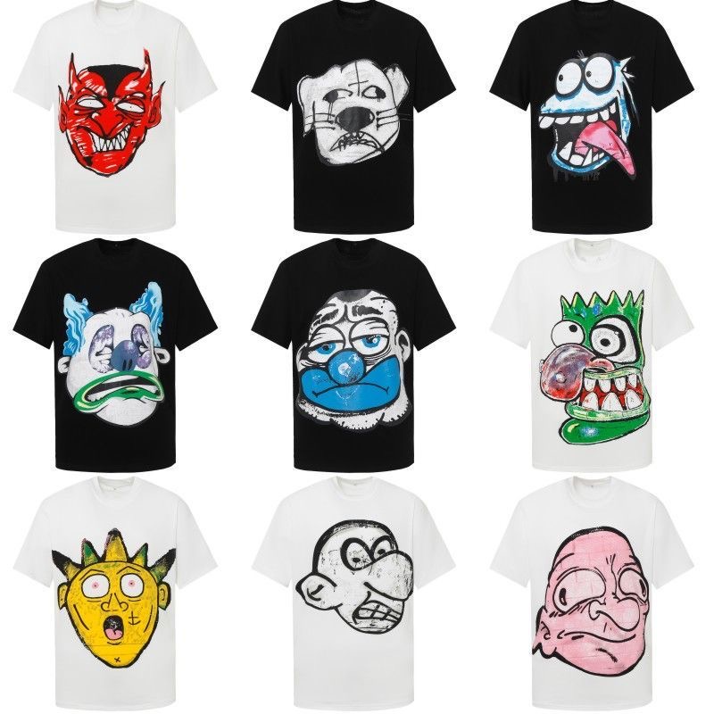 Couple hand painted printed tshirt