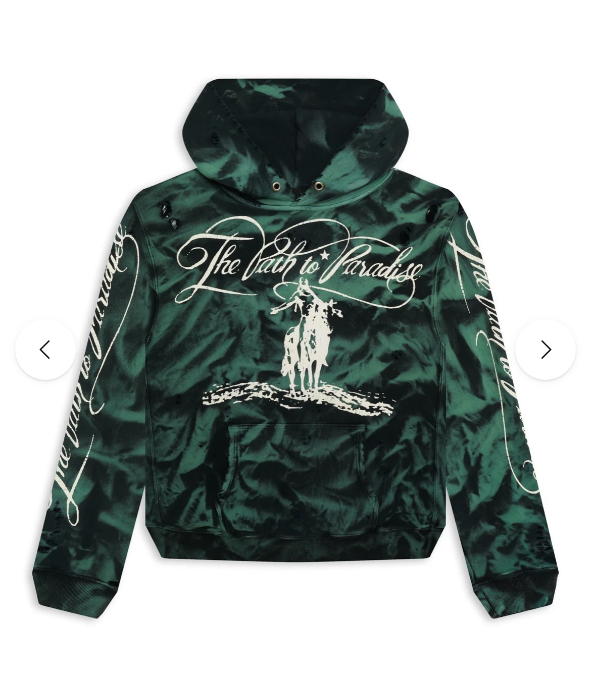 1:1 version green marble paradise hoodie