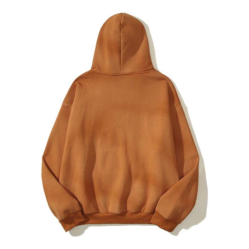 Brown color fleeze hoodie