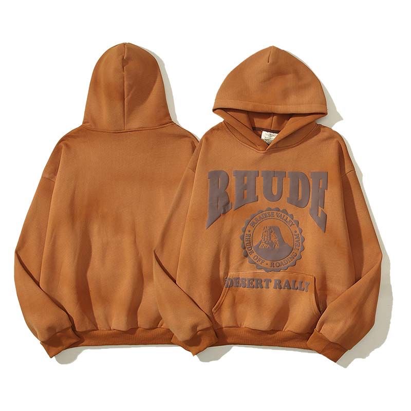 Brown color fleeze hoodie