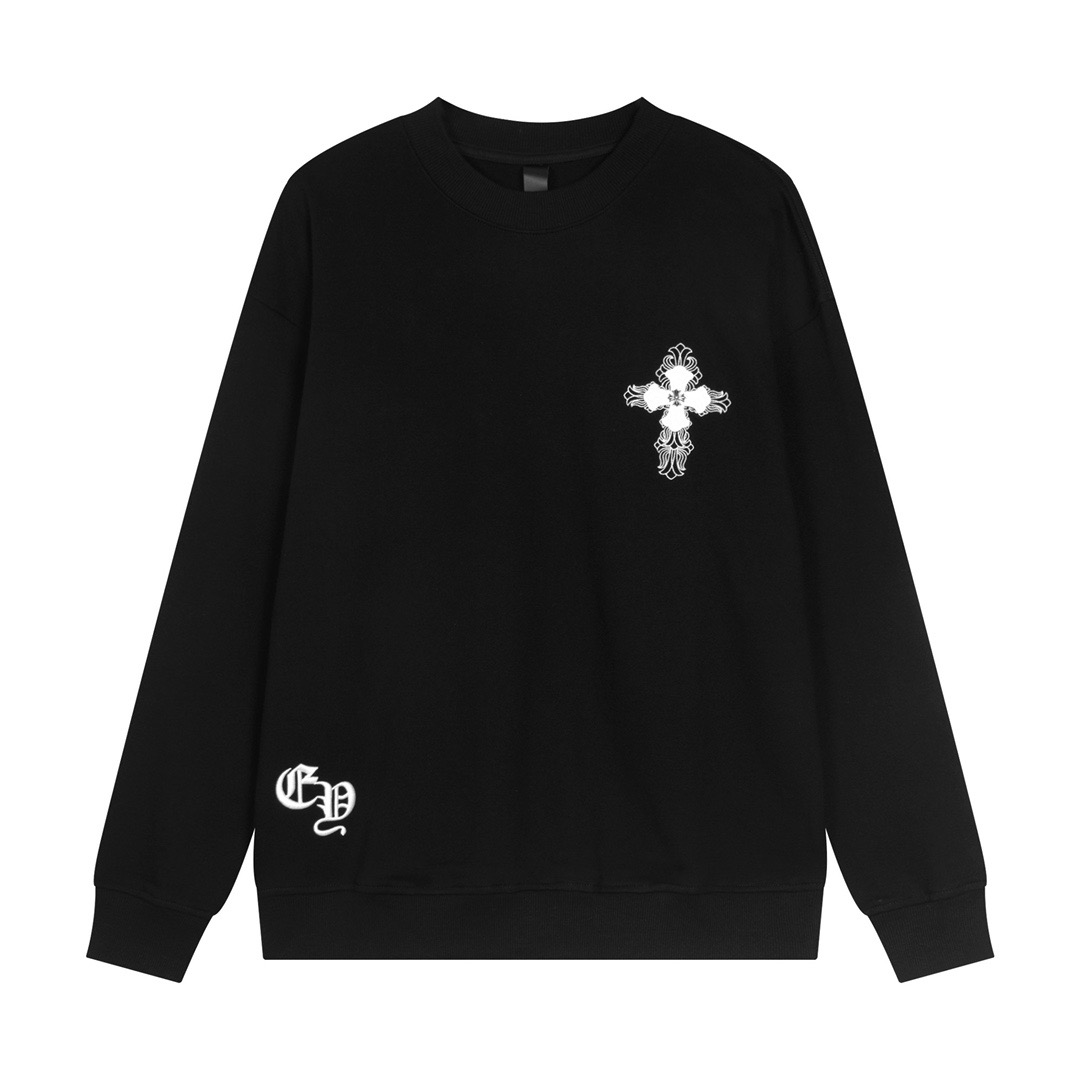 1:1 Black with white logo silver metal long sleeve