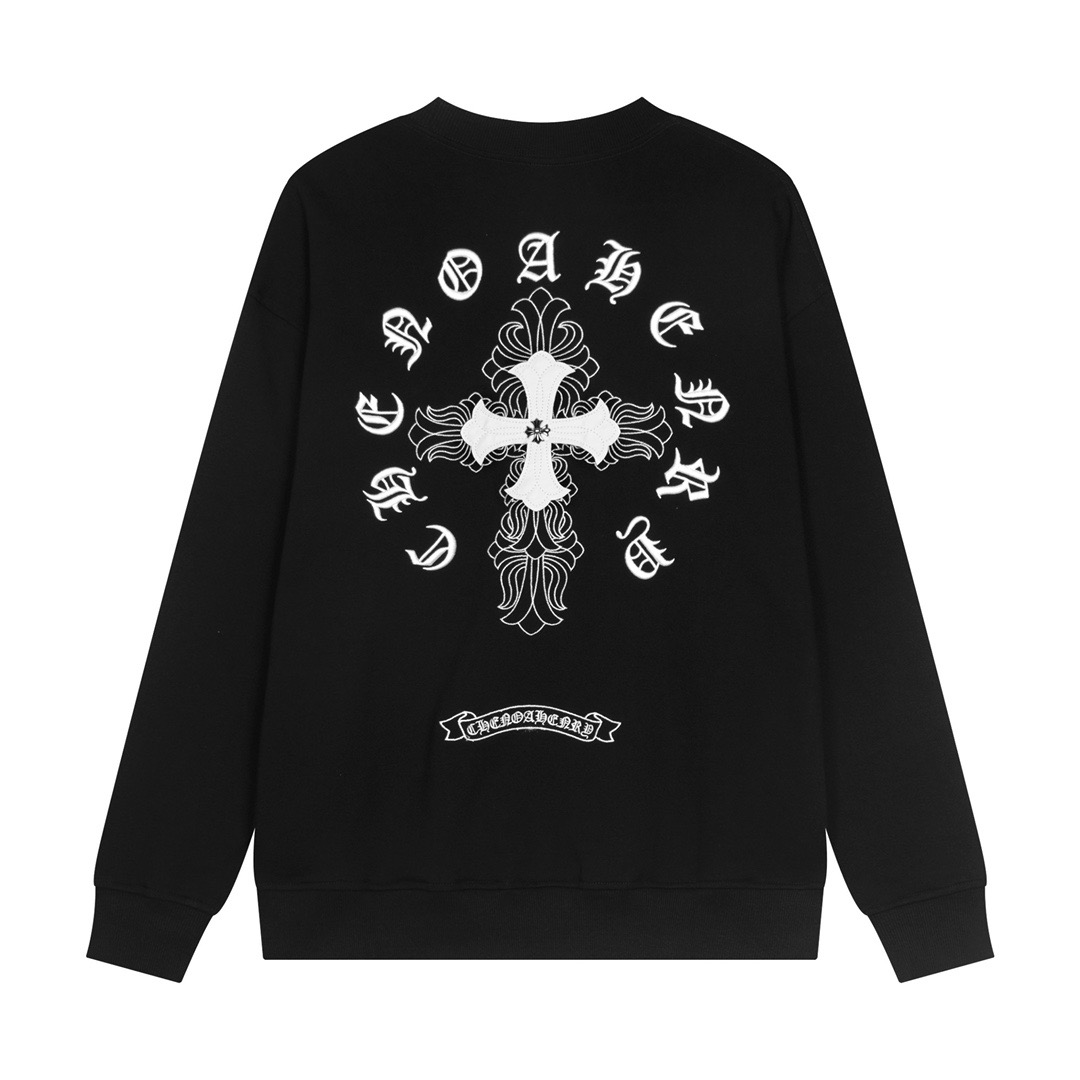 1:1 Black with white logo silver metal long sleeve