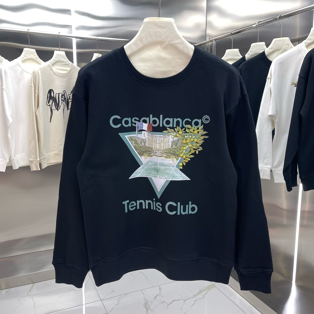 1:1 Triangle green printing cerwneck
