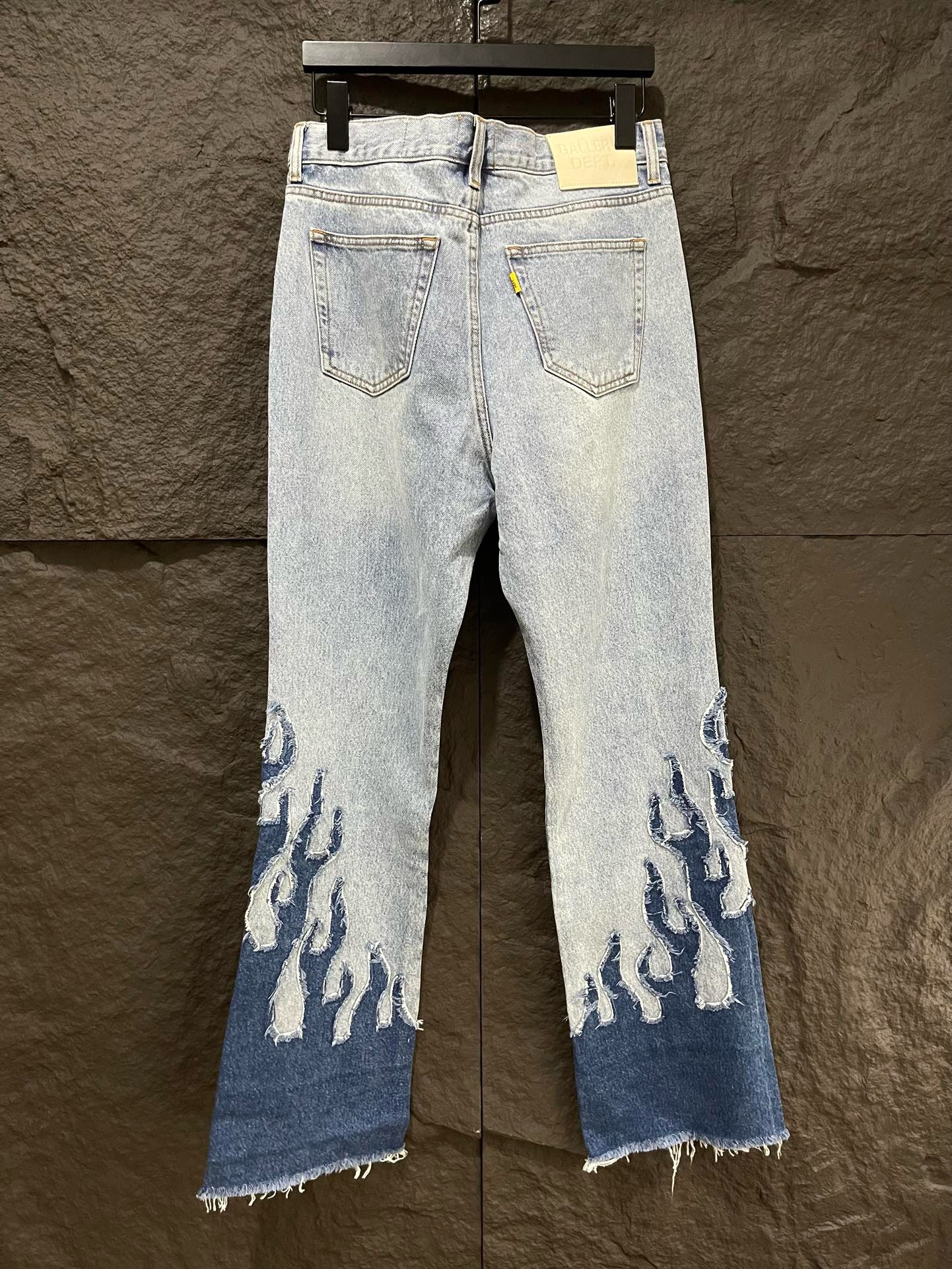 1:1 Flame painting washing jeans