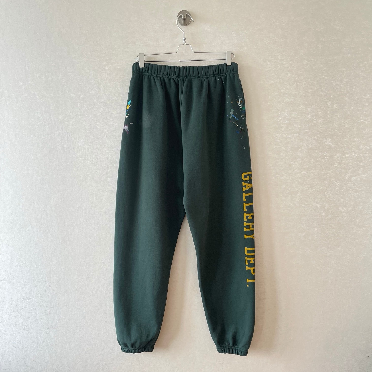 1:1 dark green painting pant