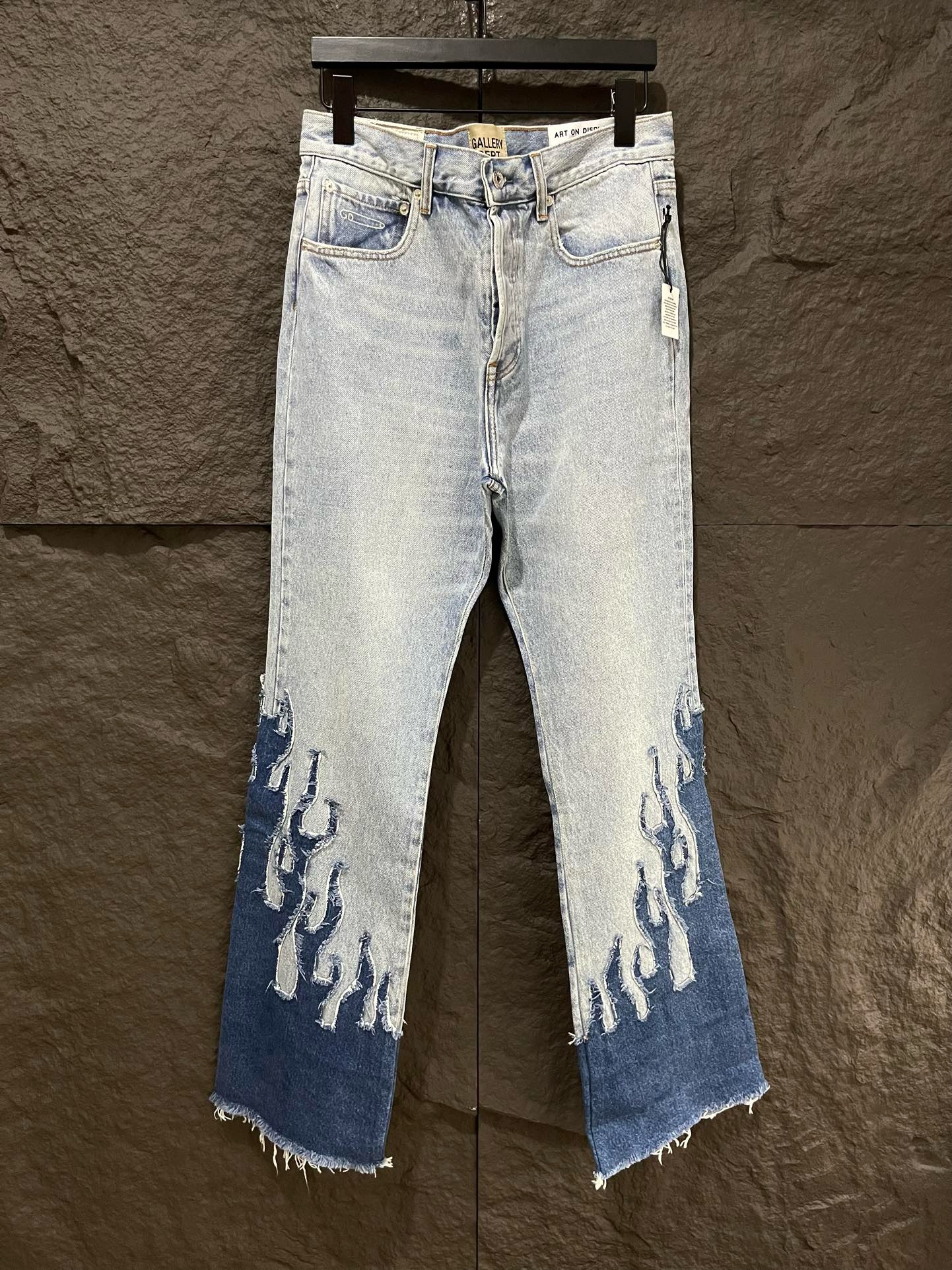 1:1 Flame painting washing jeans