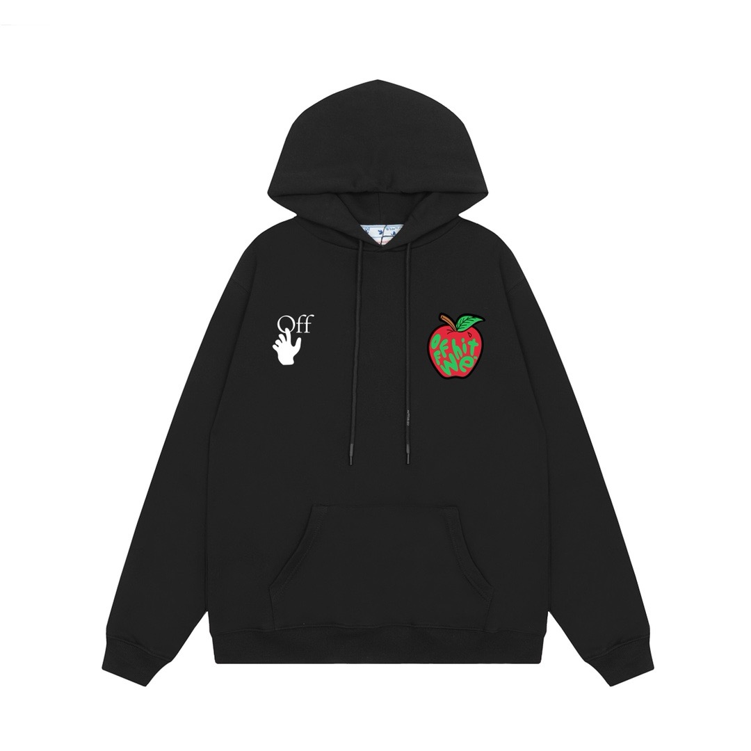 1:1 apple bite simple hoodie