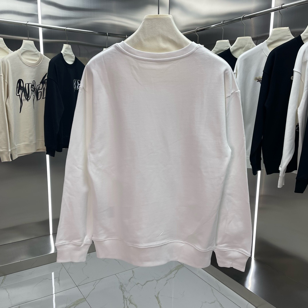 1:1 White flowers printing long sleeve