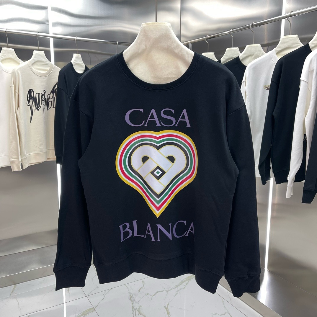 1:1 Black with purple letter printing long sleeve