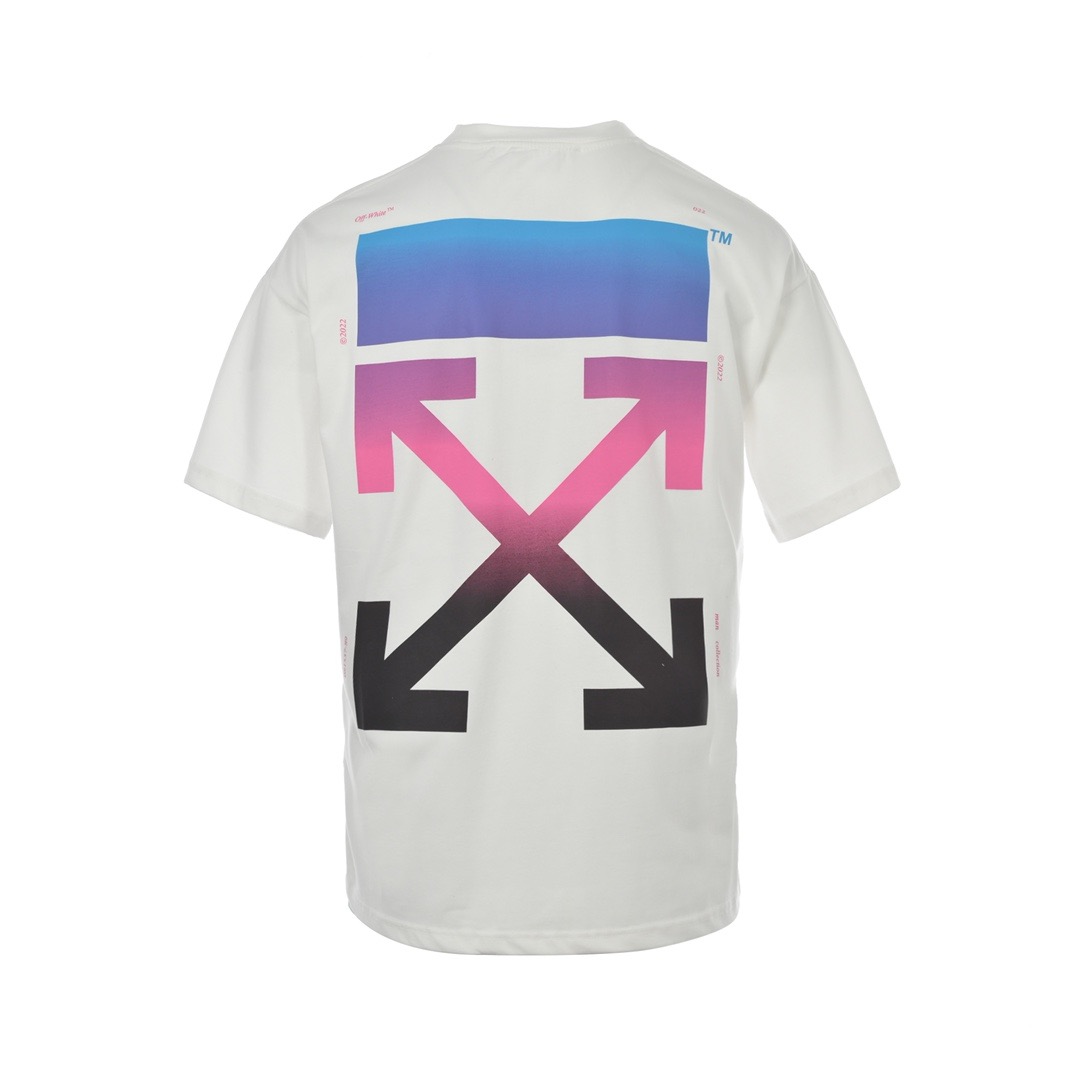 1:1 White with colorful logo printed tshirt