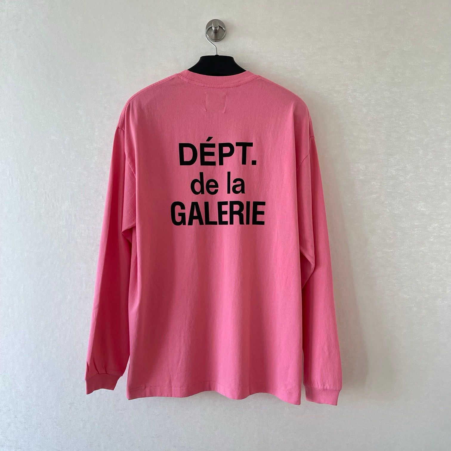 1:1 Pink color simple letter printing long sleeve
