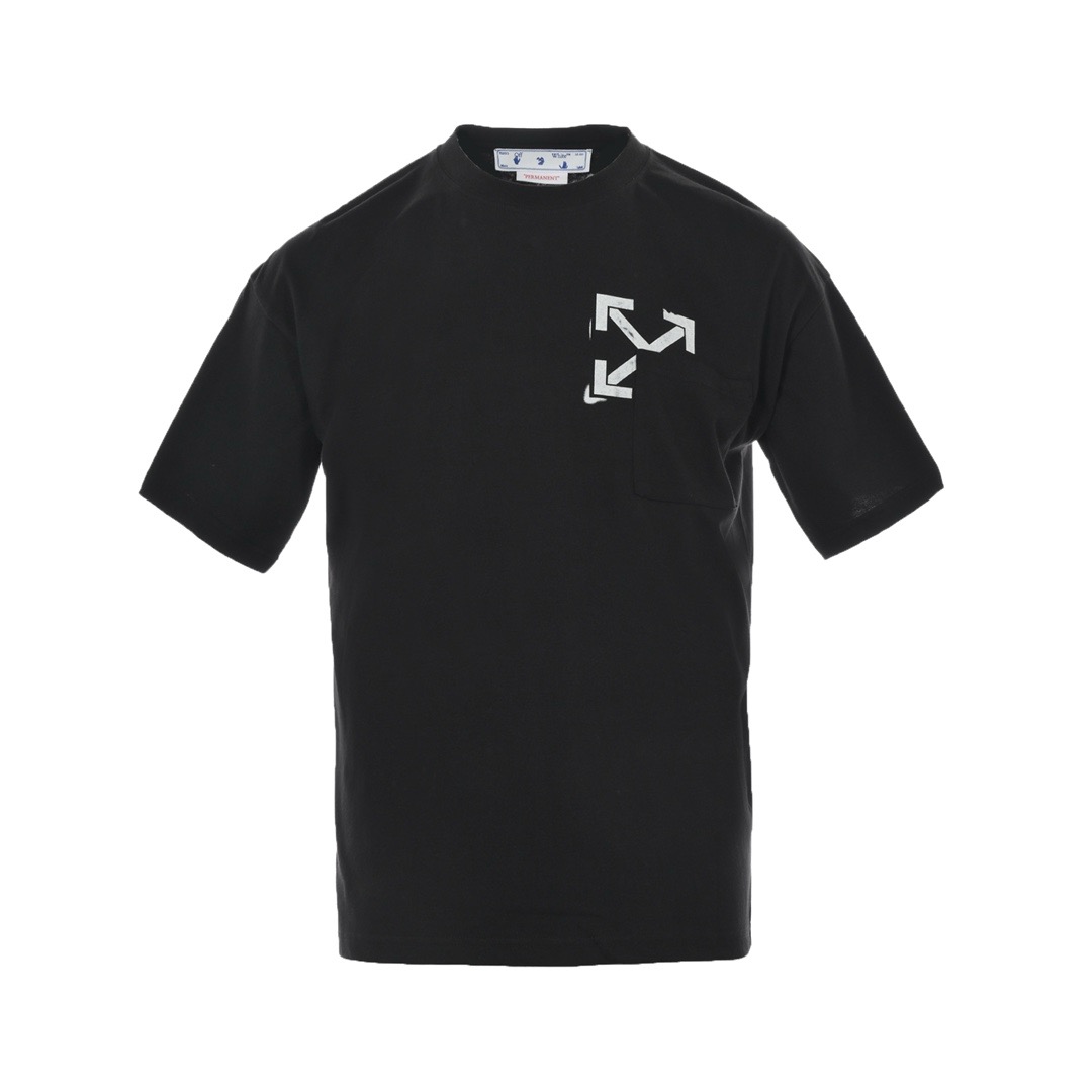 1:1 Black with white printed tshirt