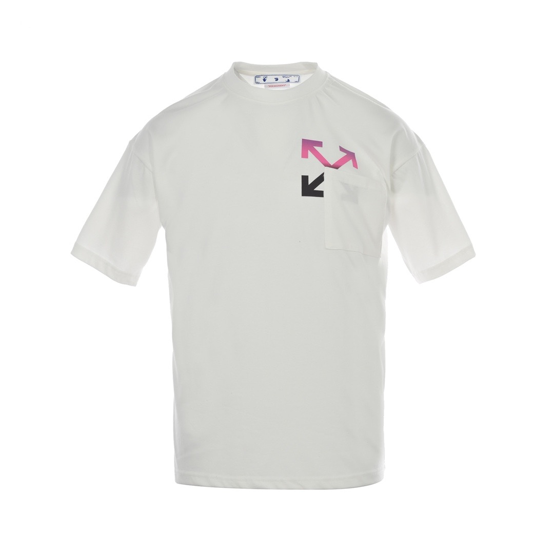 1:1 White with colorful logo printed tshirt