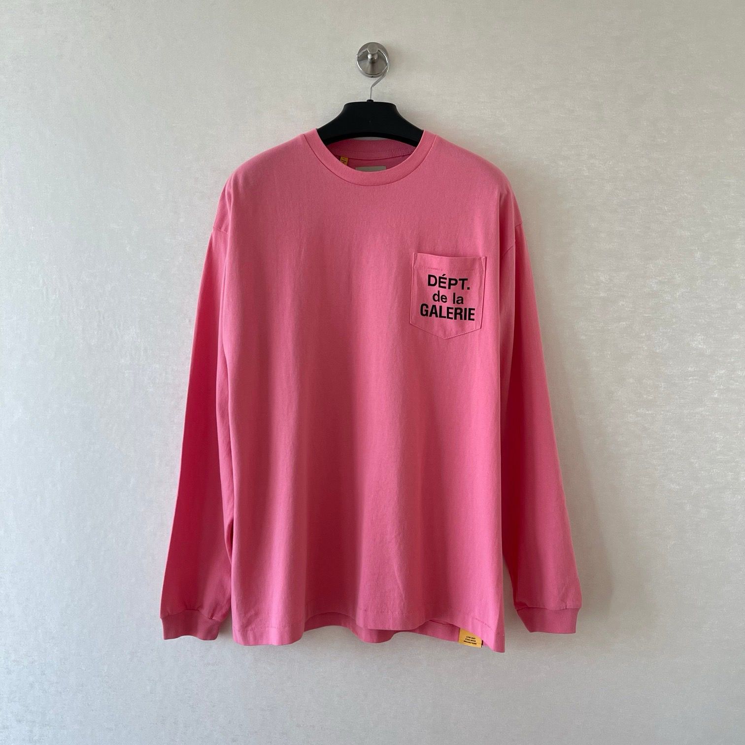 1:1 Pink color simple letter printing long sleeve