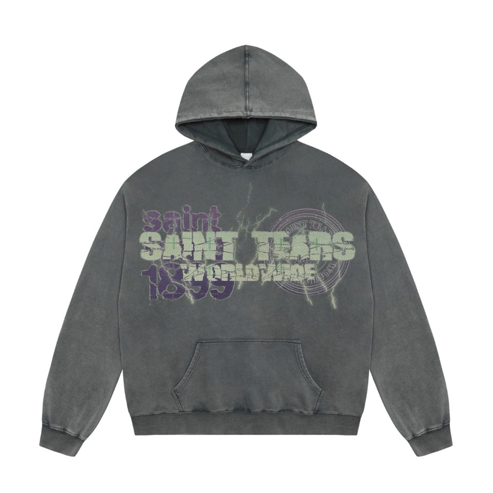 1:1 Washing grey color hoodie