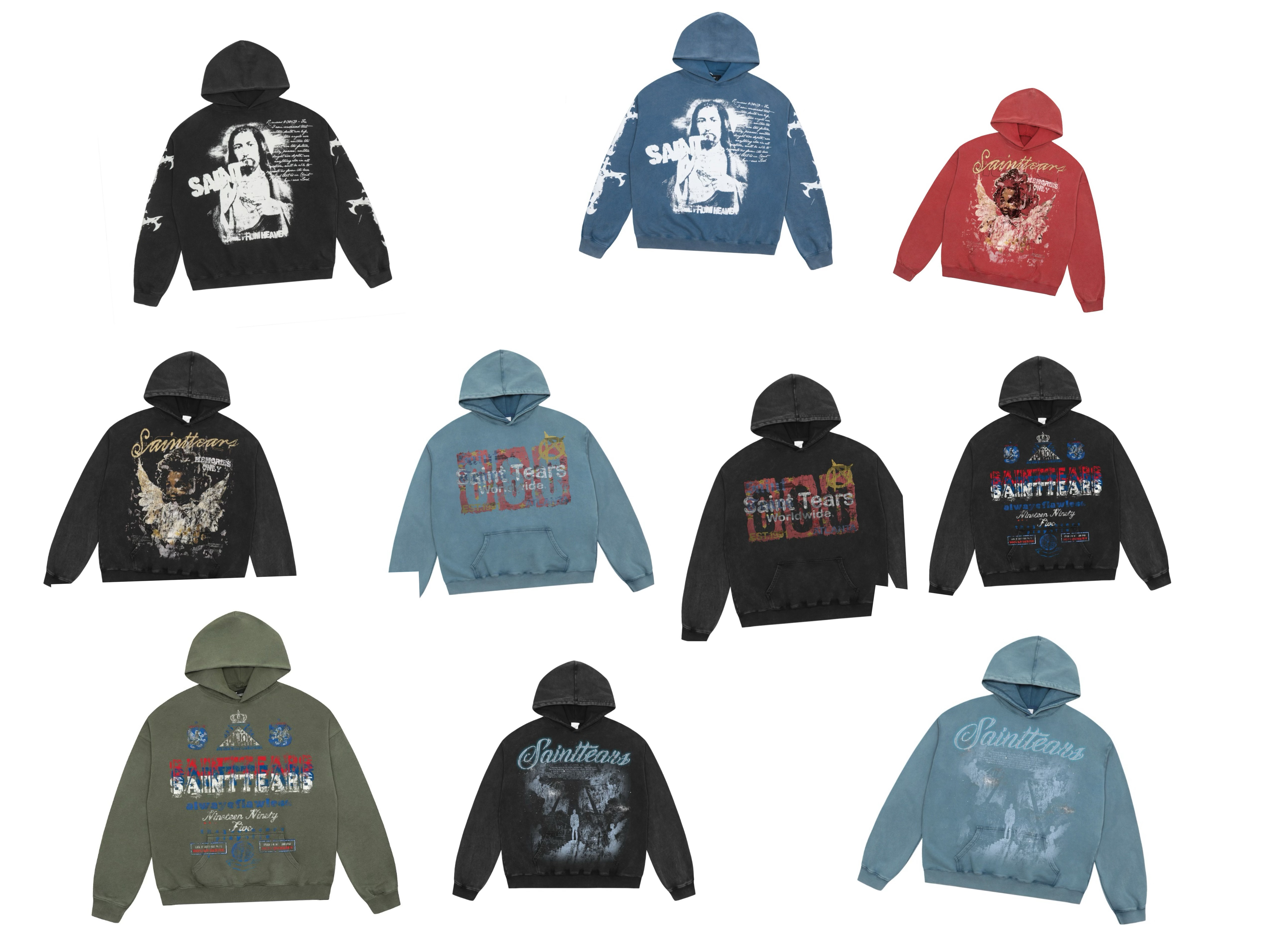1:1 multi color choosing washing hoodie