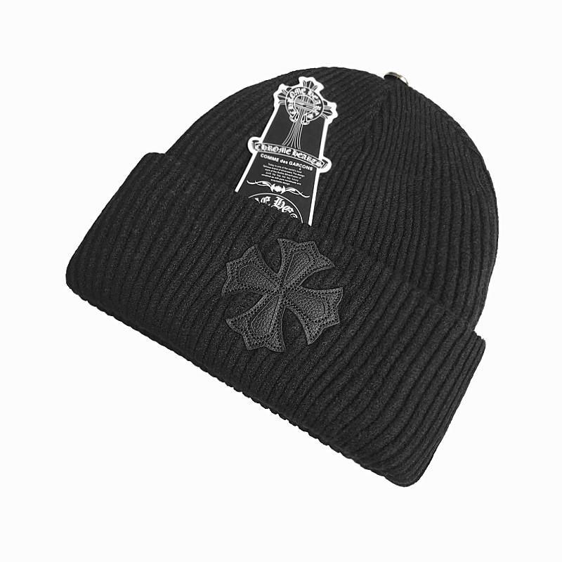 Knit hat CH with embroidery beanie