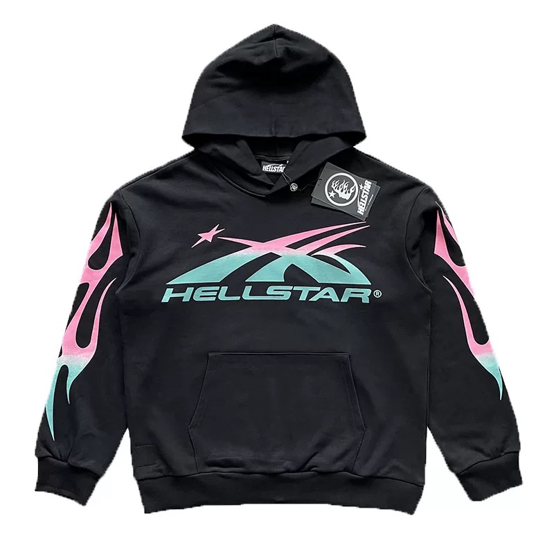 1:1 Gradient big logo hoodie