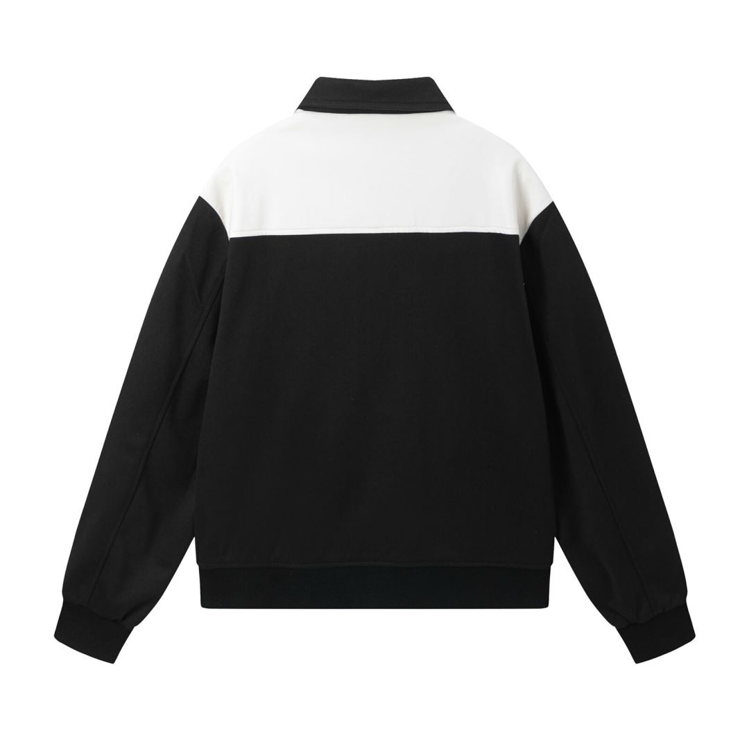 1:1 black with colorful embroidery jacket