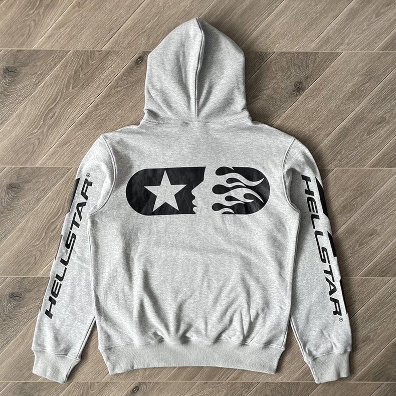 1:1 Grey simple hoodie