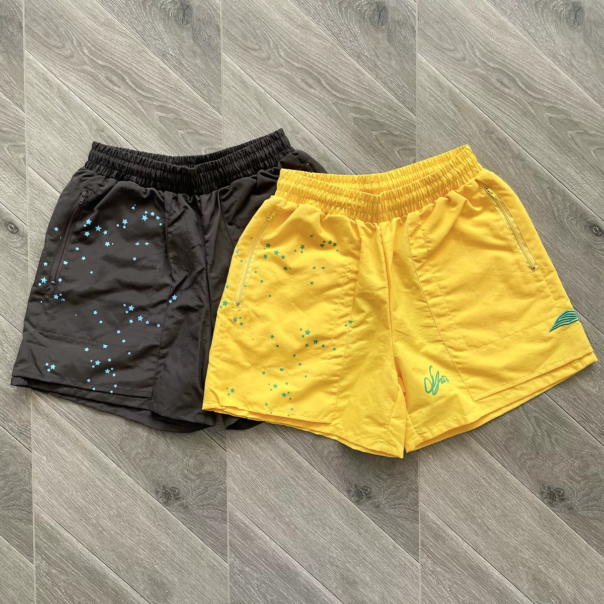 1:1 new 555555 embroidery logo five star print short