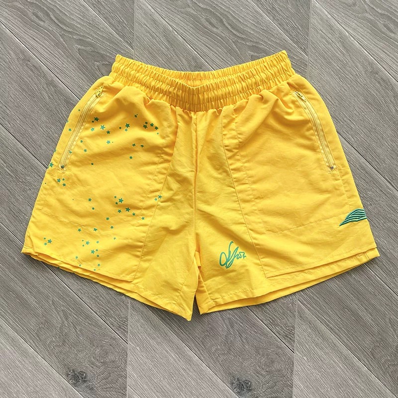 1:1 new 555555 embroidery logo five star print short