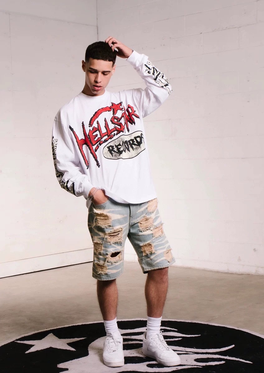New washing color white long sleeve