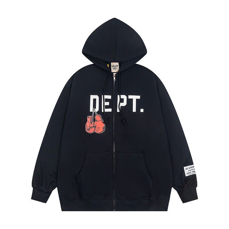 New style boxing printing zip up hoodie