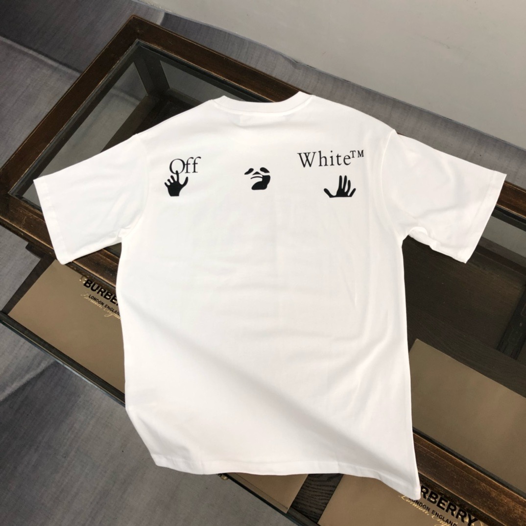 1:1 White color simple tshirt