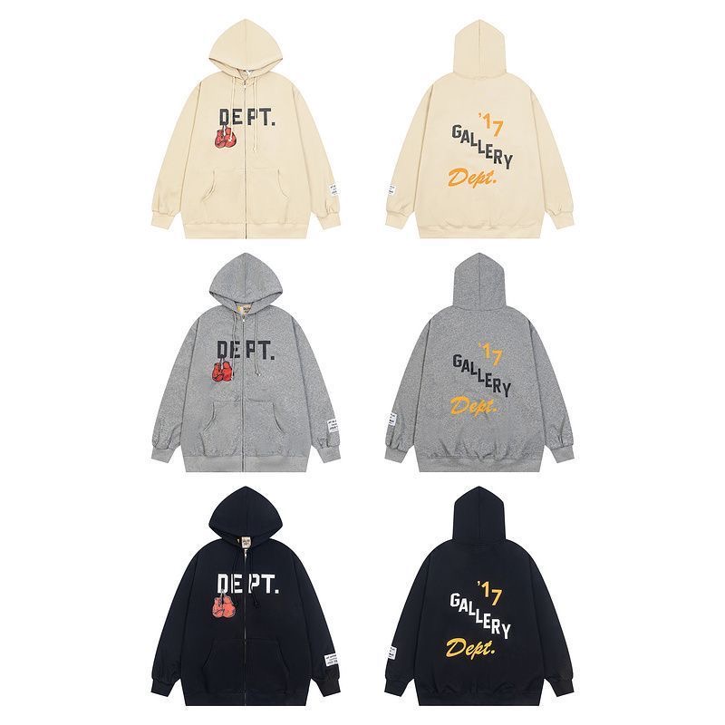 New style boxing printing zip up hoodie