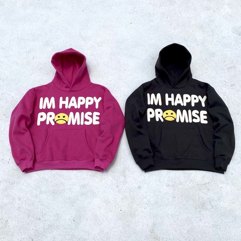 1：1 simple puff printing hoodie