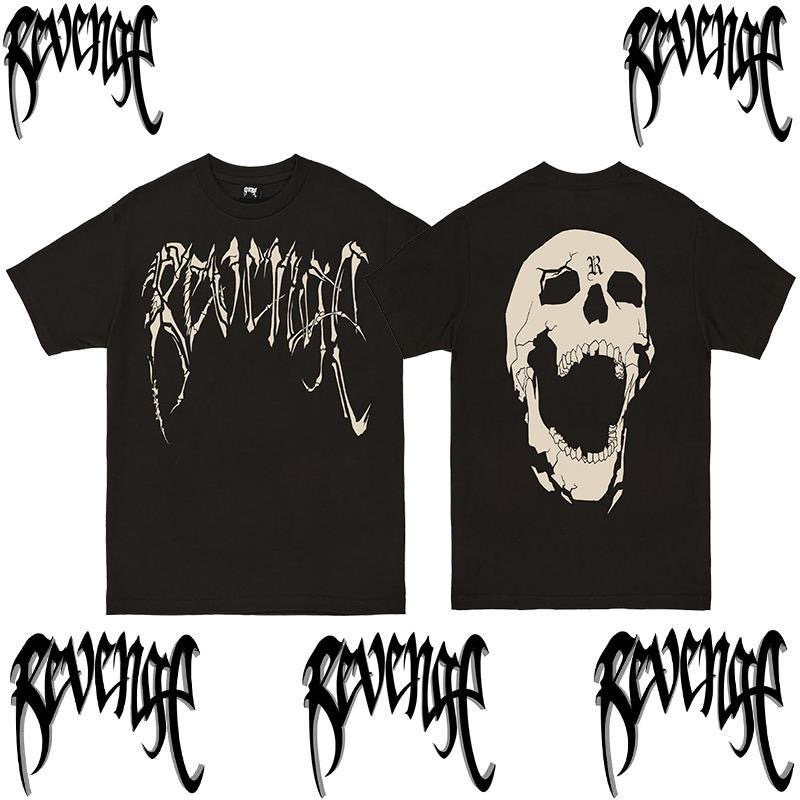 Black basic with bones tee
