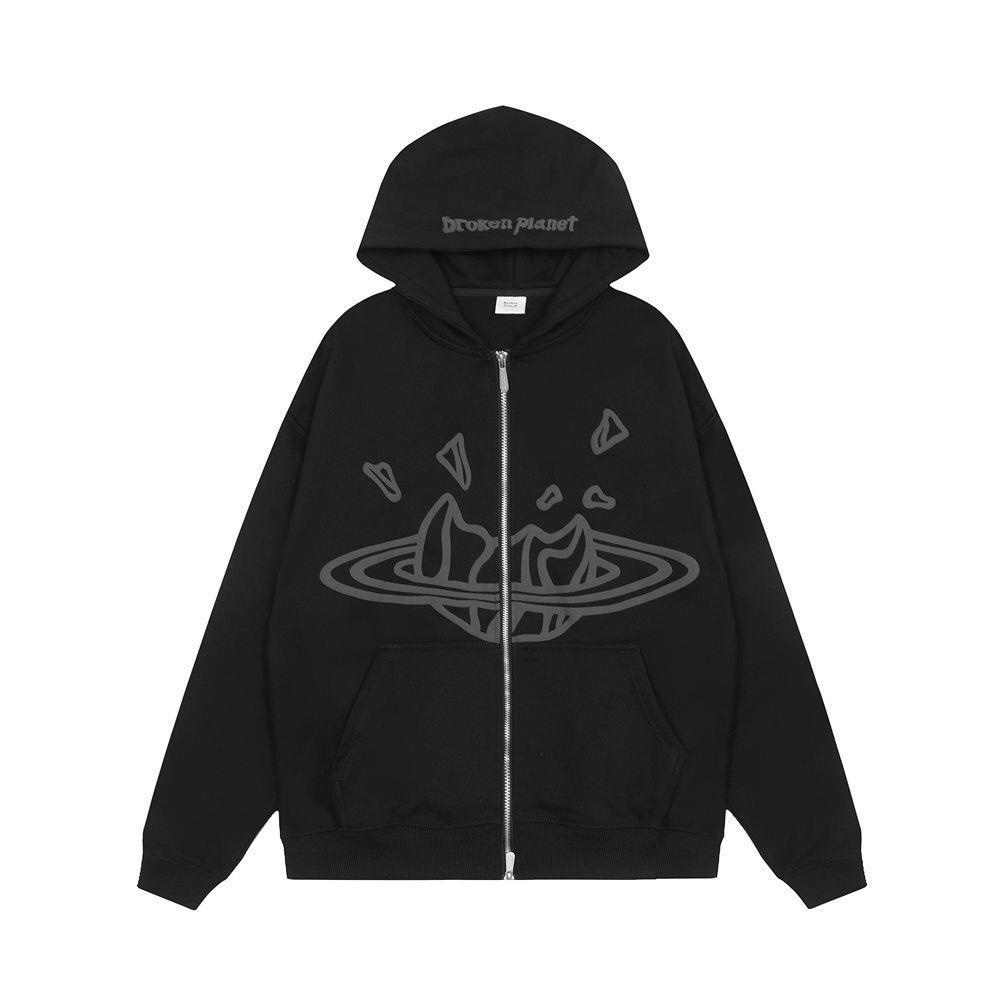 1:1 letter prined simple hoodie