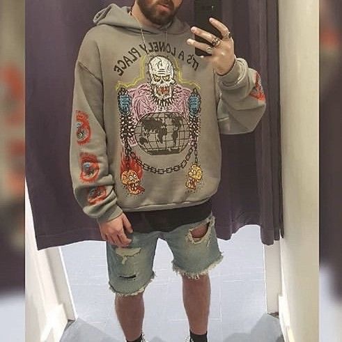 Skull with beautiful printings hoodie