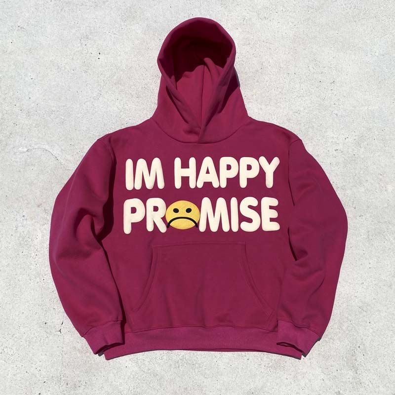 1：1 simple puff printing hoodie
