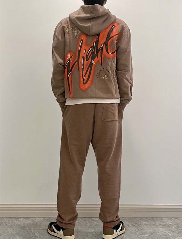 1:1 Brown embroidery pant