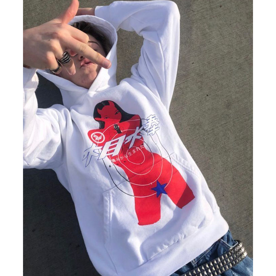 1:1 Red evil born from pain hoodie