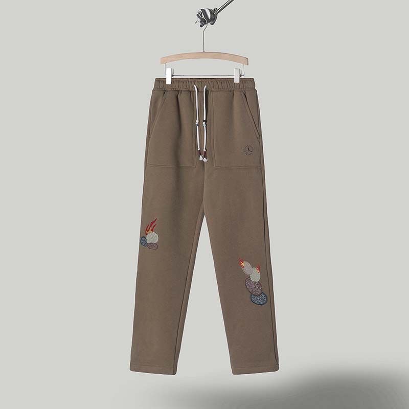 1:1 Brown embroidery pant