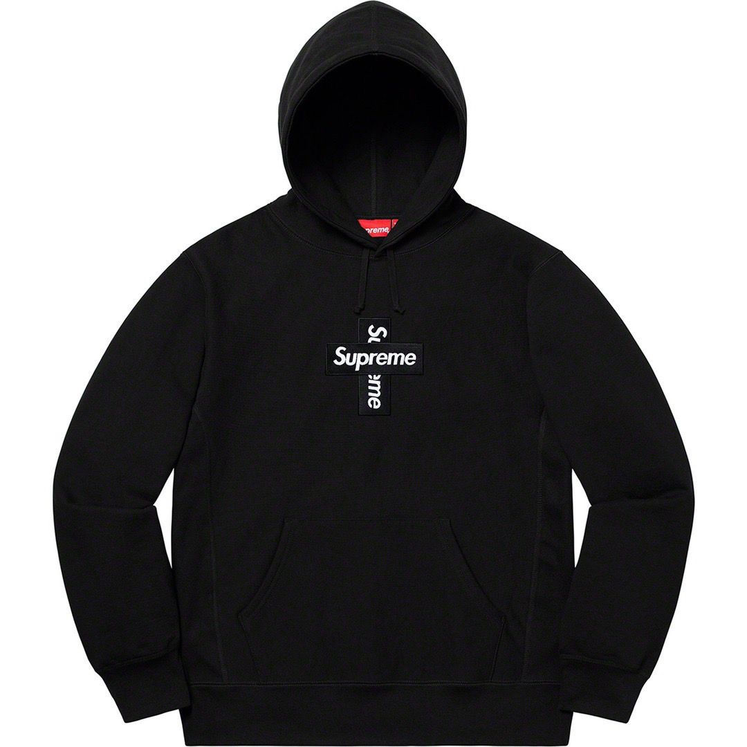 1:1 sup fw20 cross box logo hoodie