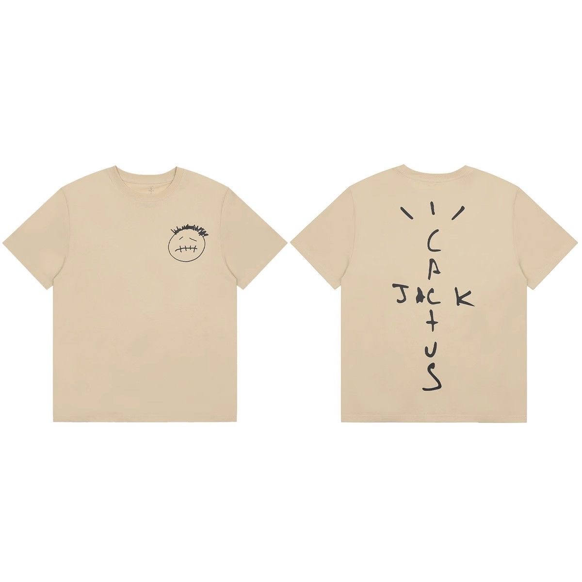 Correct version beige simple tshirt