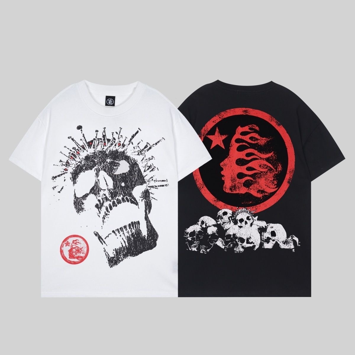 Basic with skull tshirt