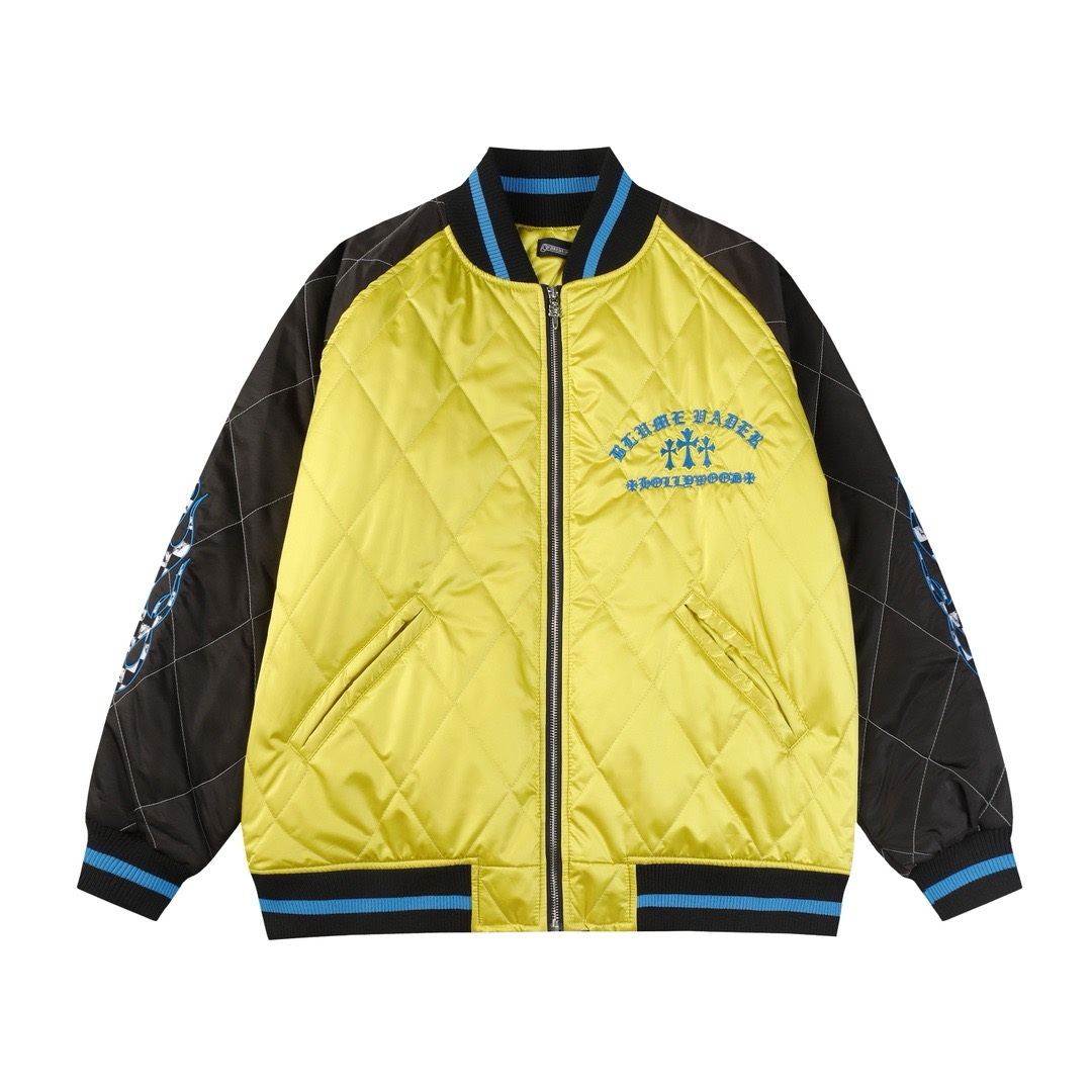 1:1 Cream with blue embroidery jacket