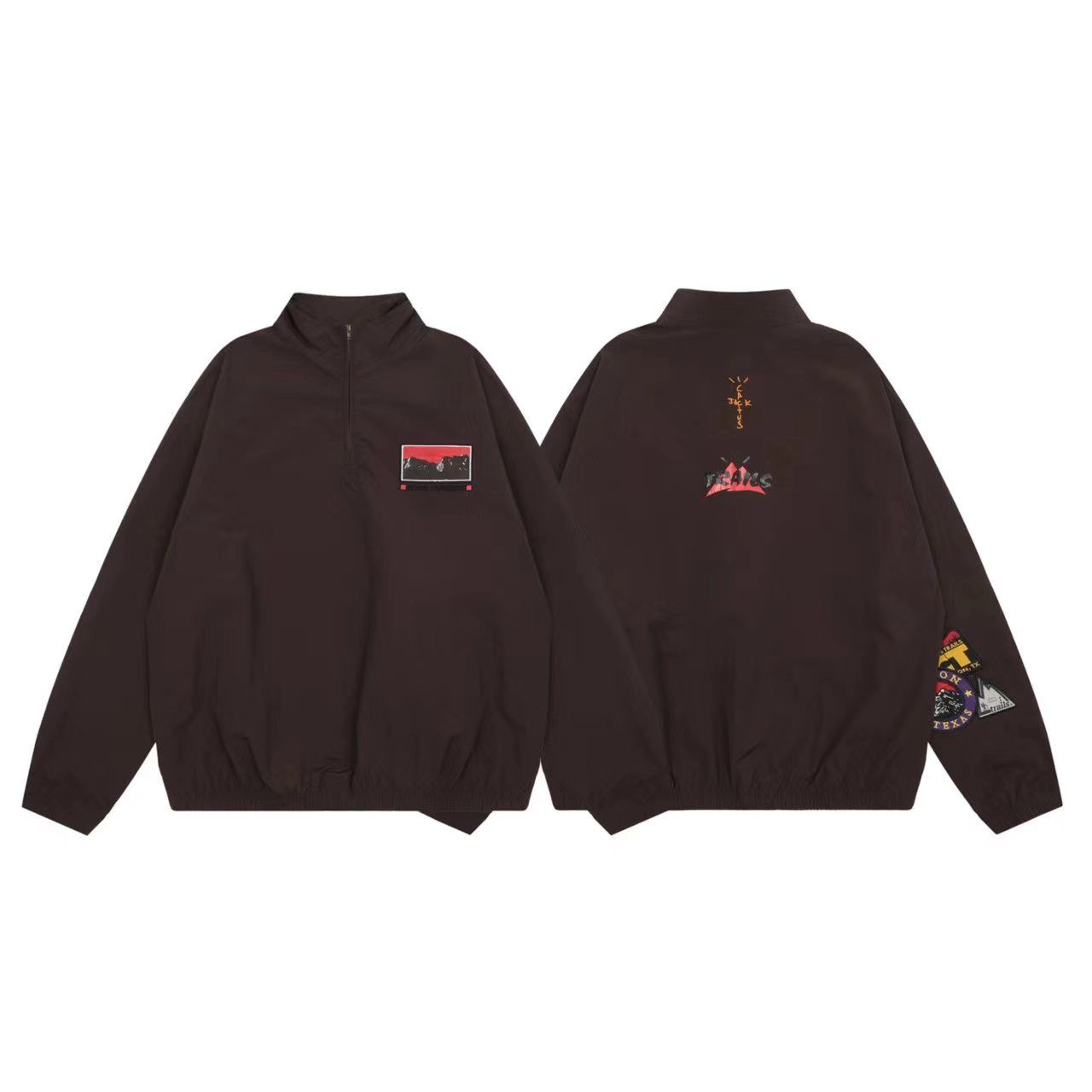 Cactus trails half zip wondbreaker jacket