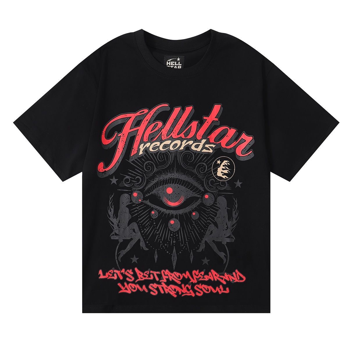 Beautiful eyes with red letters printed tshirt