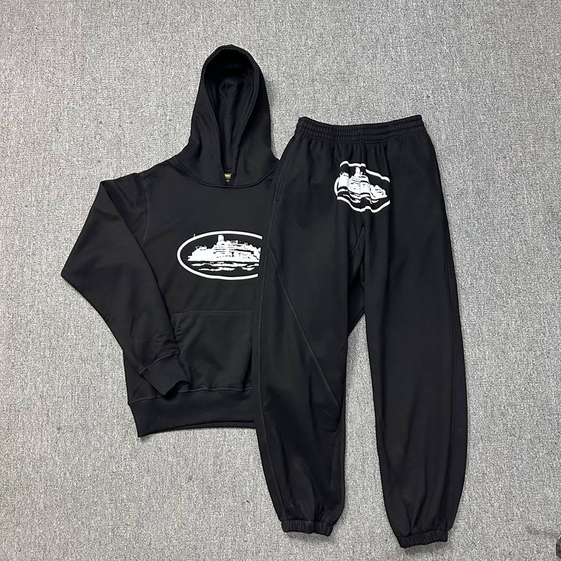 Fleece hoodie and pant tracksuit