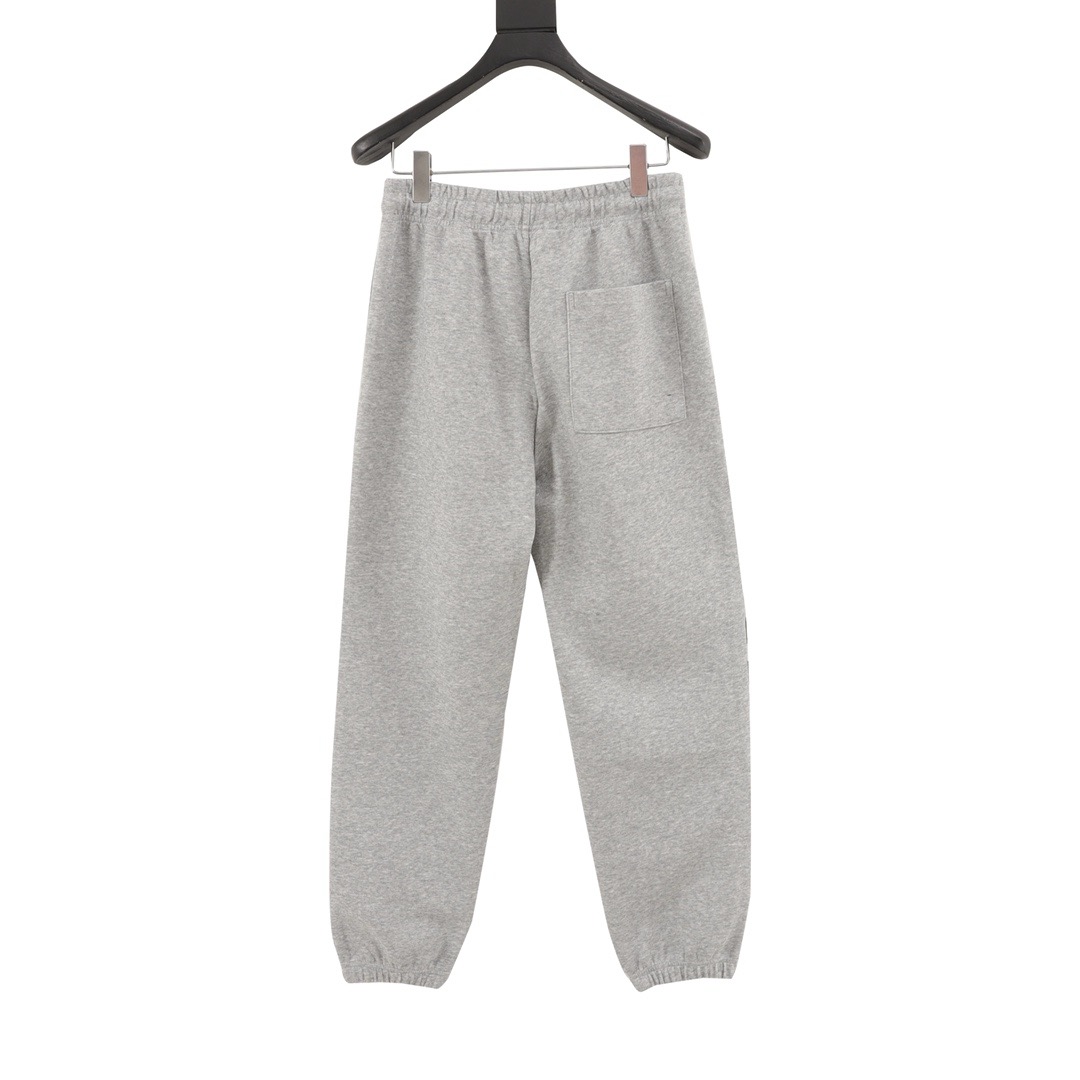 1:1 Pressed leather cross full of embroidery cotton pant