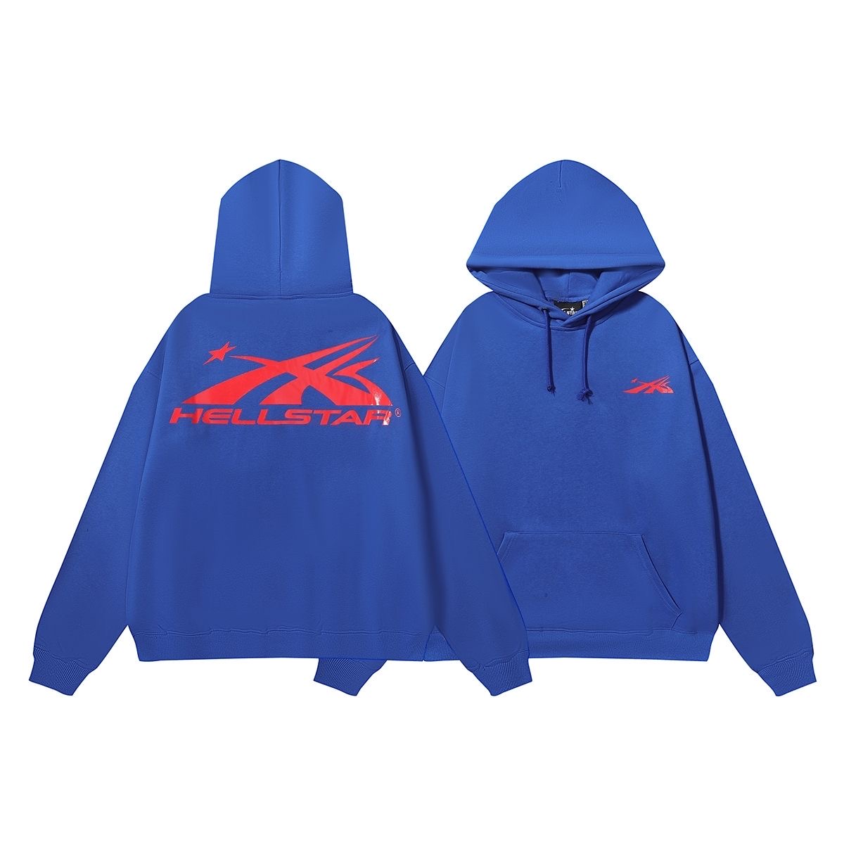 All blue color hoodie