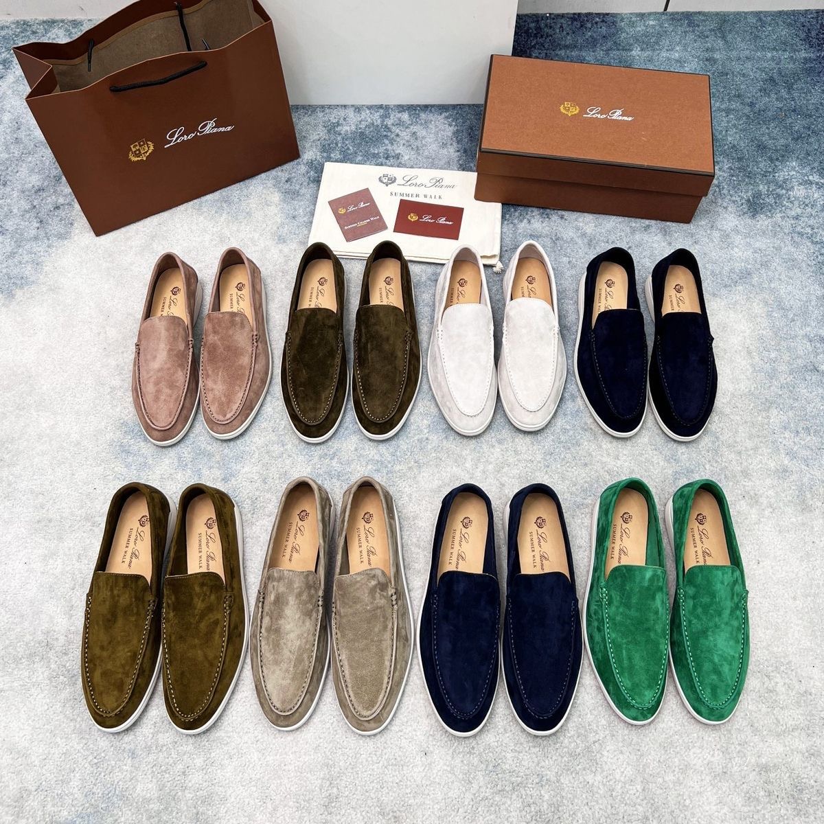 Couples model bean off lamp pulp leather flat lazy loafers