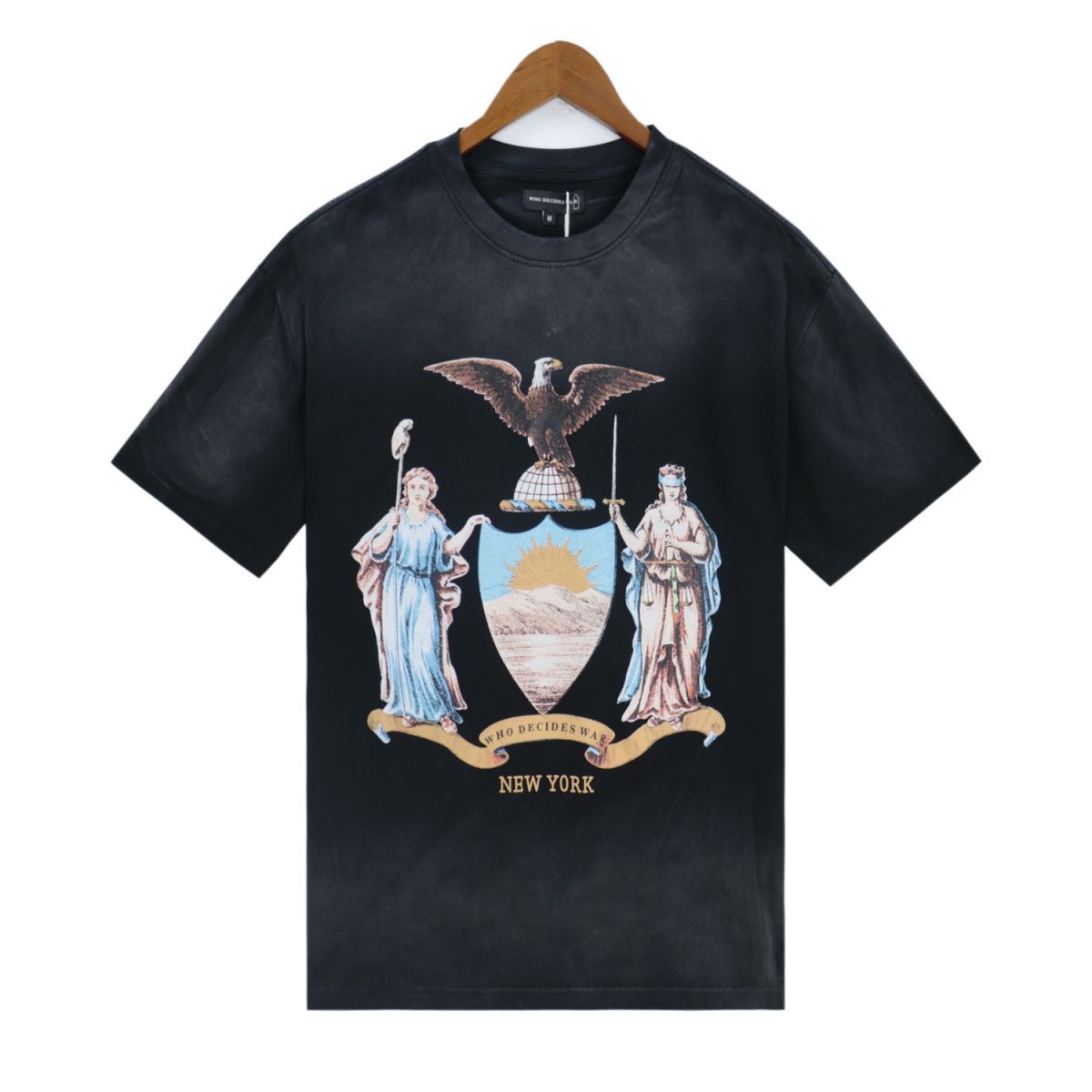 Eagle print wash vintage tshirt